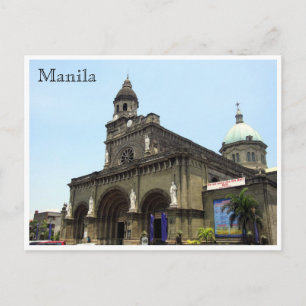 manila cathedral vykort