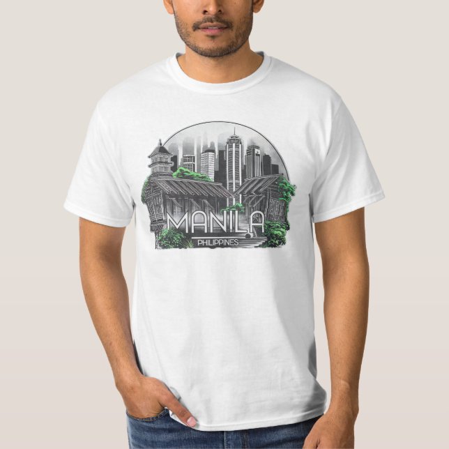Manila City Filippinerna T Shirt (Framsida)