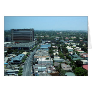 manila cityscen hälsningskort