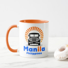Manila Filippinerna Sydostasien Mugg