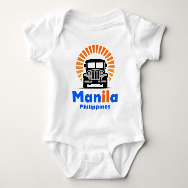 Manila Filippinerna Sydostasien T Shirt (Framsida)