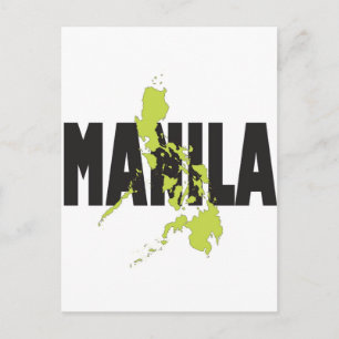 Manila, Filippinerna Vykort