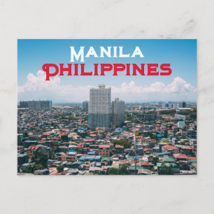 Manila, Filippinerna Vykort