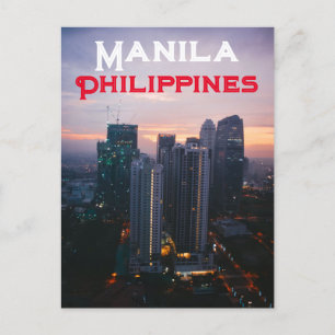 Manila, Filippinerna Vykort