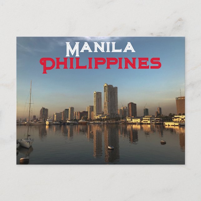 Manila, Filippinerna Vykort (Framsida)