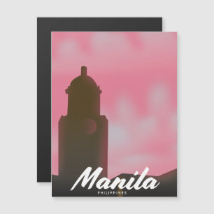 Manila Filippinernas reseaffisch.