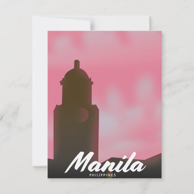 Manila Filippinernas reseaffisch. (Framsida)