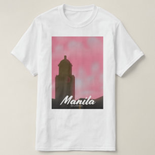 Manila Filippinernas reseaffisch. T Shirt