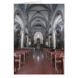 manila katedralaisle hälsningskort