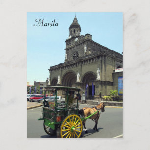 manila katedralvagn vykort