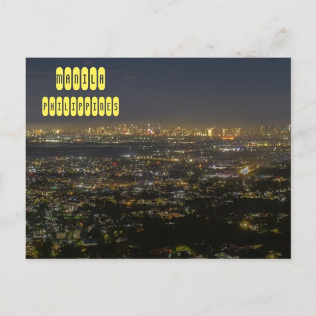 Manila Overlook Vykort (Framsida)