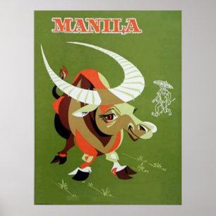 Manila philipines vintage affisch