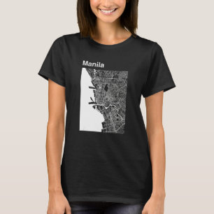 Manila Philippines Classic City Karta Graphic T Shirt