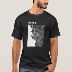 Manila Philippines Classic City Karta Graphic T Shirt