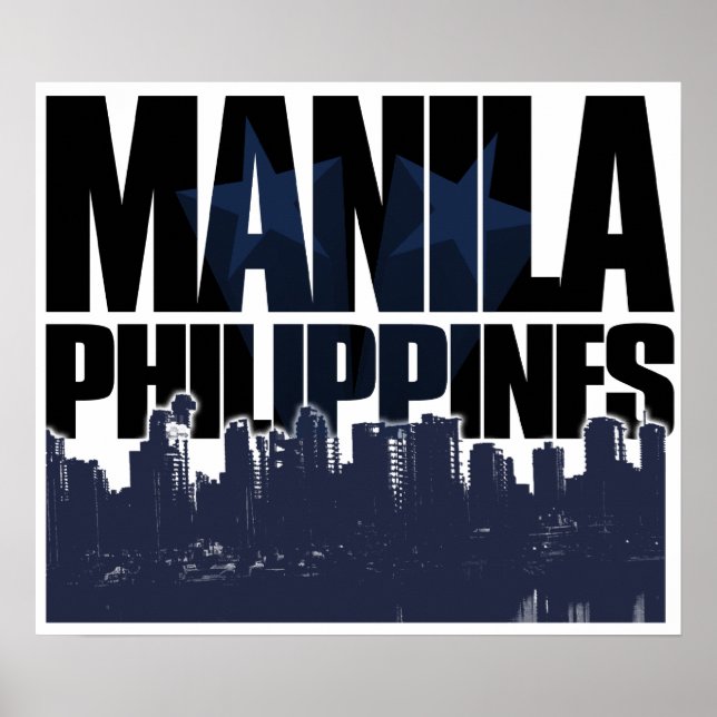 Manila PHILIPPINES Poster (Framsidan)