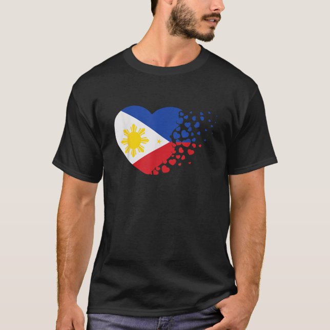 Manila Pinoy Pride Valentines day Gift Filippinern T Shirt (Framsida)