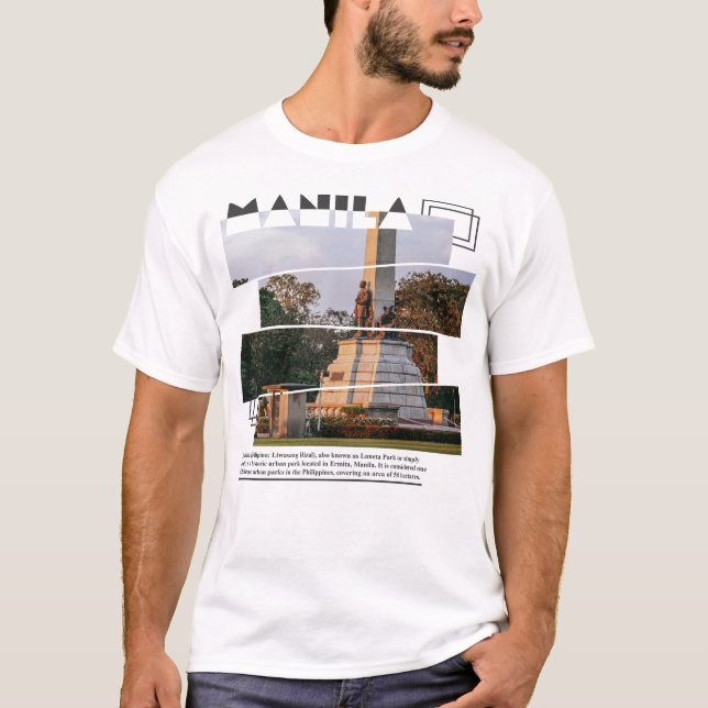 Manila Rizal Park T Shirt (Framsida)