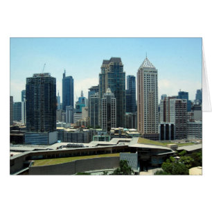 manila skyline hälsningskort