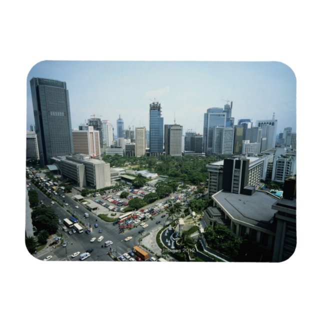 Manila Skyline Magnet (Horisontell)