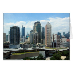 manila skyline-vy hälsningskort