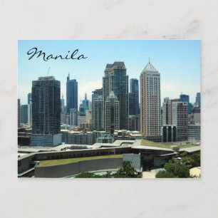 manila skyline vykort