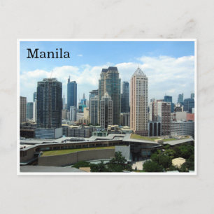 manila skyline vykort