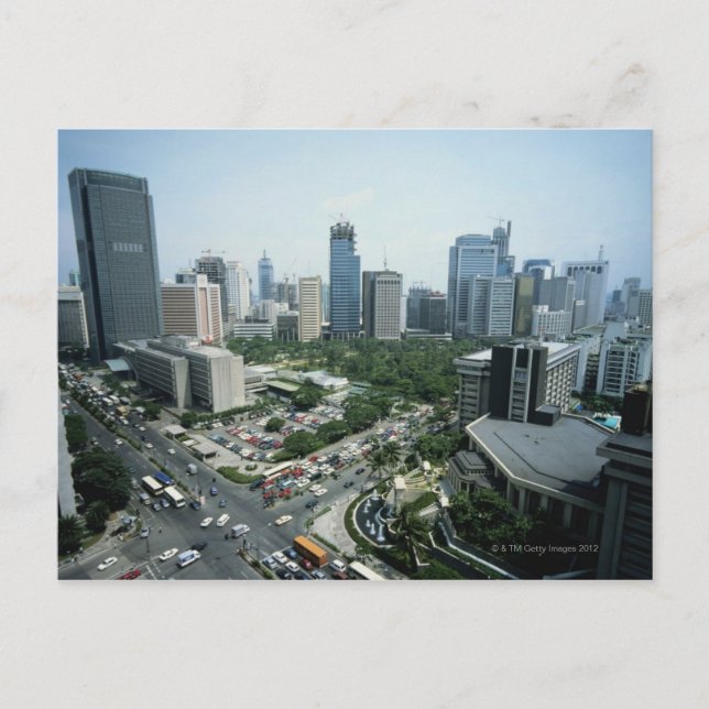 Manila Skyline Vykort (Framsida)