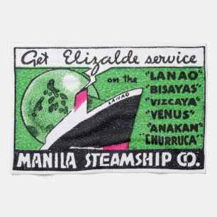 Manila Steamshipföretag 1930 Kökshandduk