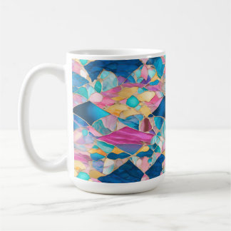 ’Manilva’ Blue Rosa Sand Fractured Vågar Kaffemugg