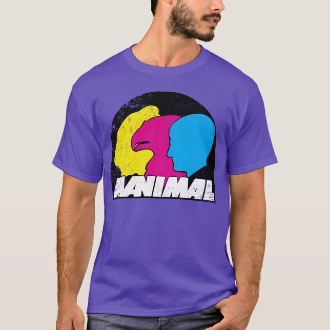 Manimal 80-tal rolig t shirt (Framsida)
