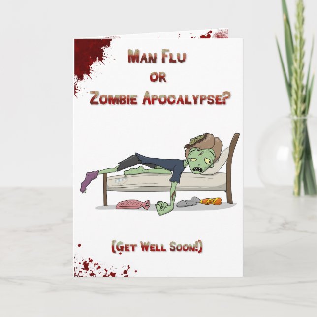 Maninfluensazombie Kort (Framsida)