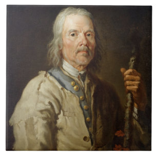 Maninnehav en bemanna, c.1800 (olja på kanfas) kakelplatta