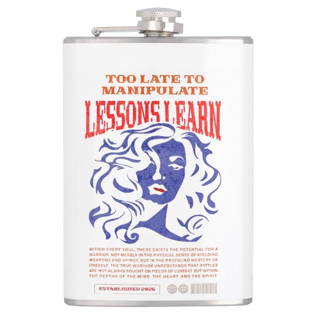 MANIPULATE LESSONS LEARN VINYL WRAPPED FLASK  FICKPLUNTA (Framsidan)
