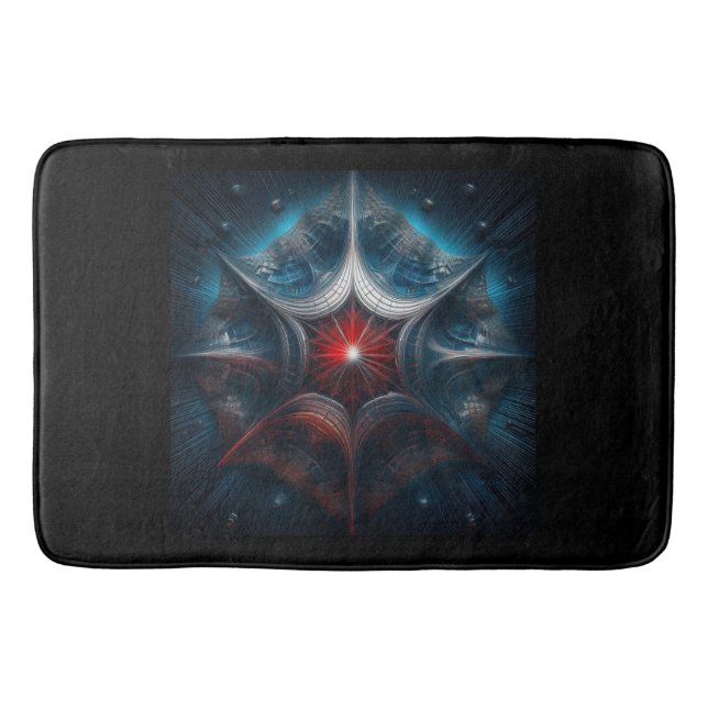 Manipulated Mandelbrot with Starburst Center  Badrumsmatta (Framsidan)