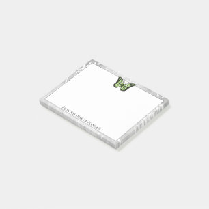 Manipulerande Grönt-fjäril-anteckningar Post-it Block