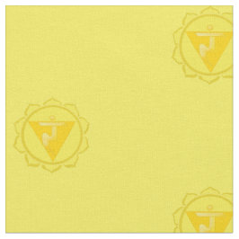 manipura eller solplexus chakra Fabric Tyg