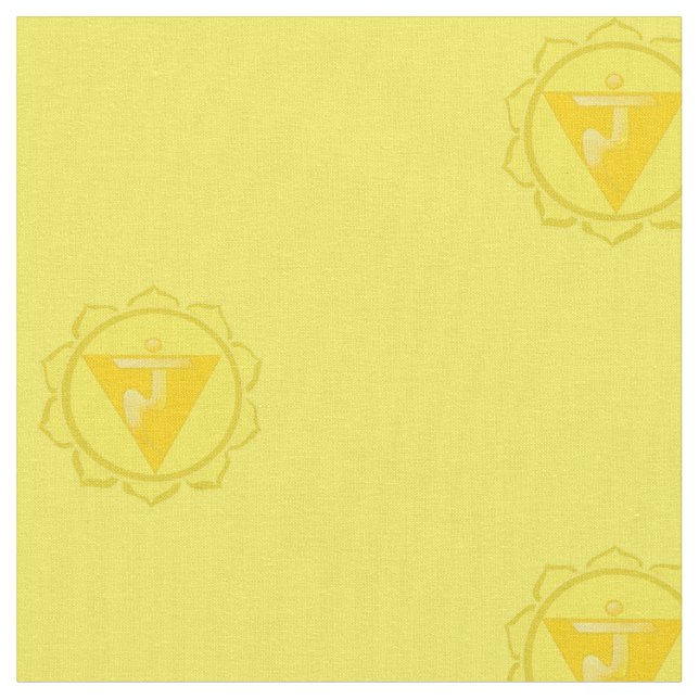 manipura eller solplexus chakra Fabric Tyg (Närbild)