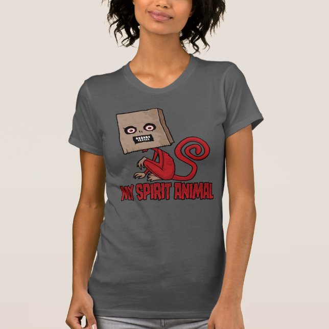 Manisk Maskerad Apekänslodjur T Shirt (Framsida)