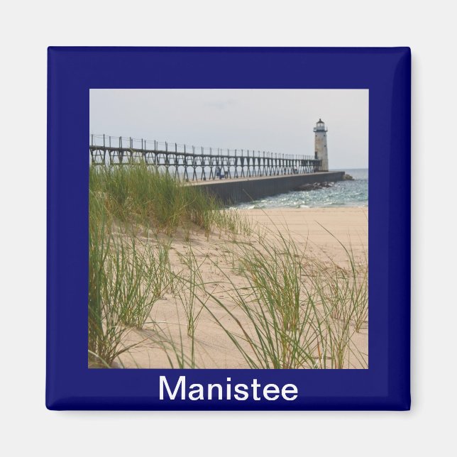 Manistee Lighthouse Magnet (Framsidan)