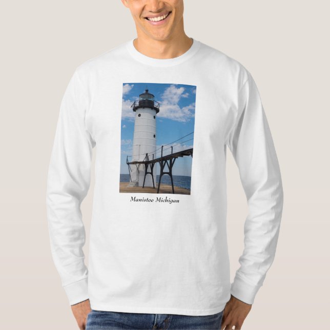 Manistee Lighthouse T Shirt (Framsida)