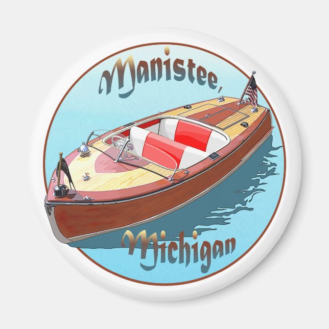 Manistee Michigan Magnet (Framsidan)