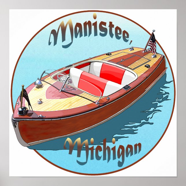 Manistee Michigan Poster (Framsidan)