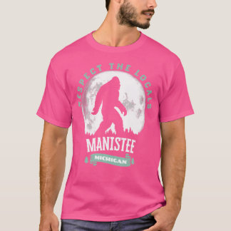 Manistee Michigan respekterar de lokala språken Bi T Shirt