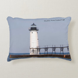 Manistee North Pierhead Light accentkudde Prydnadskudde