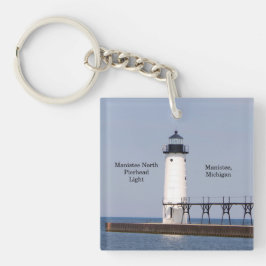 Manistee North Pierhead Light acrylic nyckelring