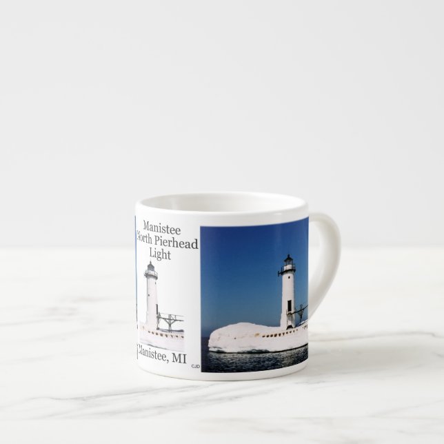 Manistee North Pierhead Light espresso mugg Espressomugg (Framsida höger)