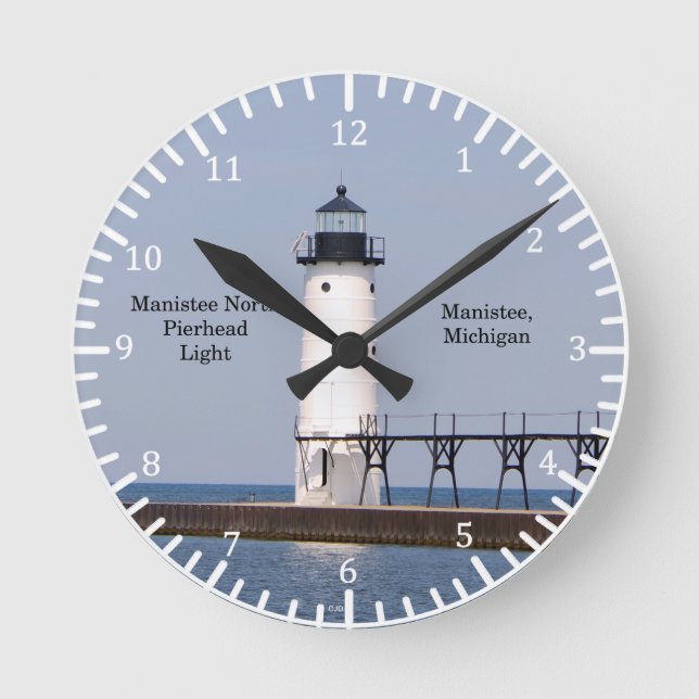 Manistee North Pierhead Light klocka (Framsida)