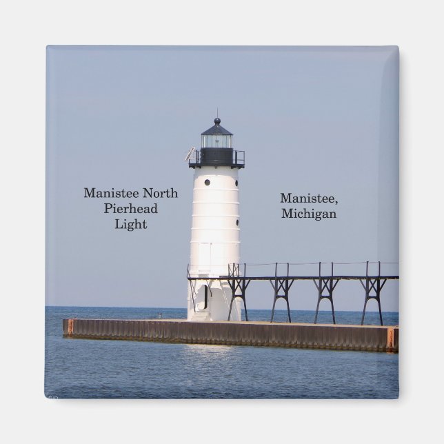 Manistee North Pierhead Light magnet (Framsidan)
