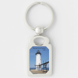 Manistee North Pierhead Light metall nyckelring
