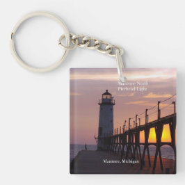 Manistee North Pierhead Light nyckelring